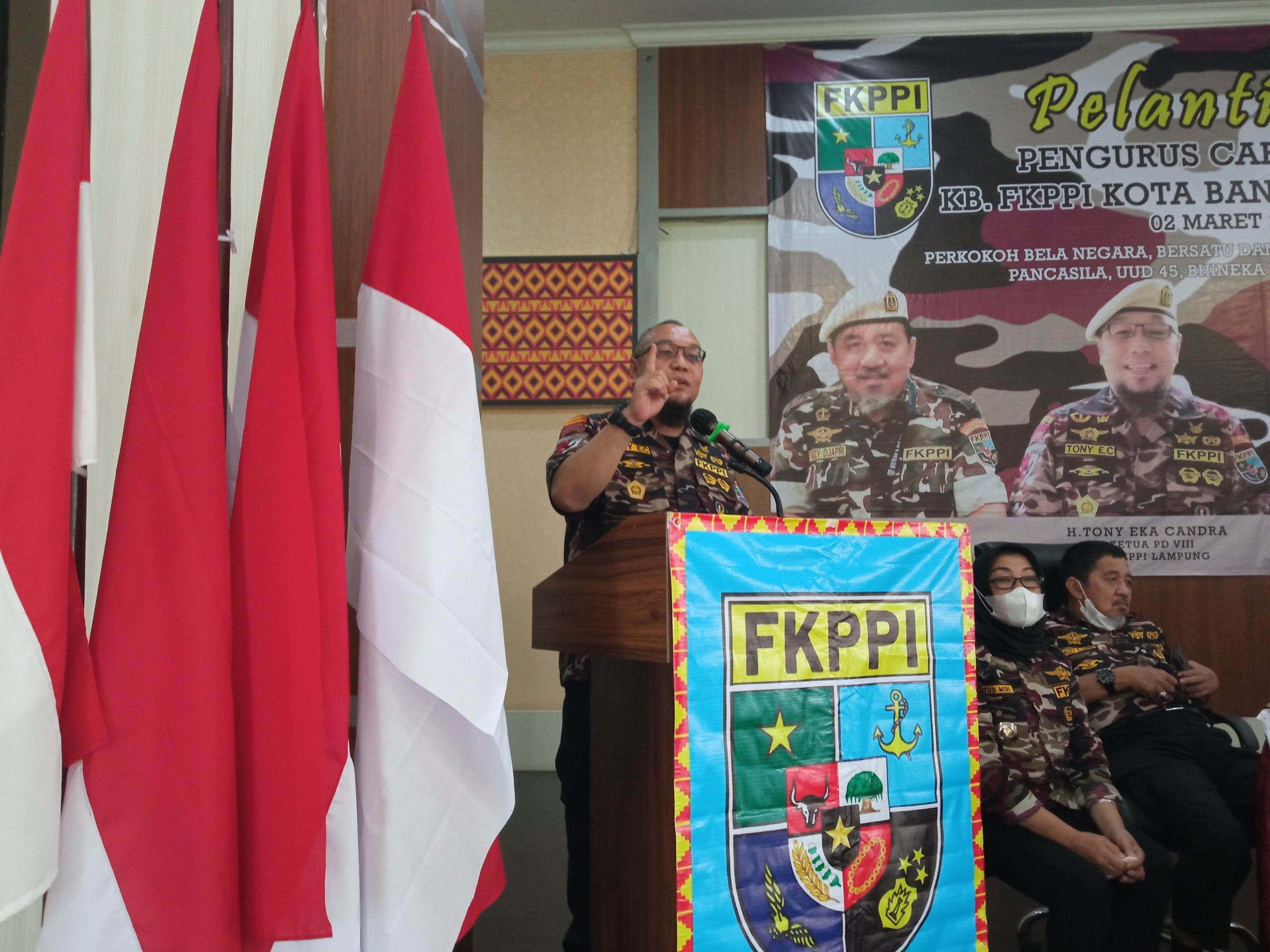 Pelantikan Pengurus Cabang 0801 KB FKPPI Kota Bandar Lampung
